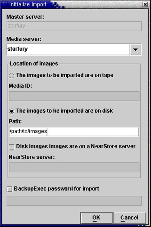 How to import disk images into VERITAS NetBackup ™ 6.0